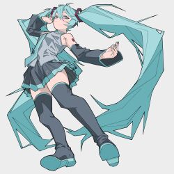 hatsune miku from vocaloid