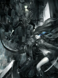 black rock shooter (character) from black rock shooter by hoyhoykung