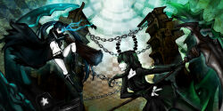 black rock shooter (character) from black rock shooter by eiji (eiji)