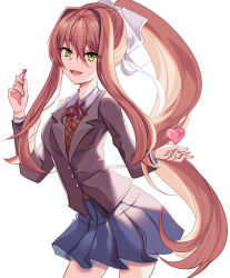 monika (doki doki literature club) from doki doki literature club