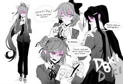monika (doki doki literature club) from doki doki literature club