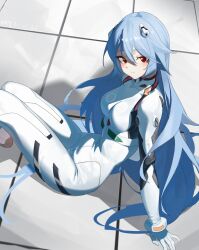 ayanami rei from evangelion: 3.0+1.0 thrice upon a time