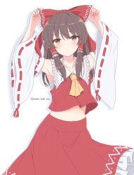 hakurei reimu from touhou by sweet miuk tea