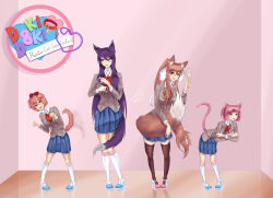 monika (doki doki literature club) from doki doki literature club