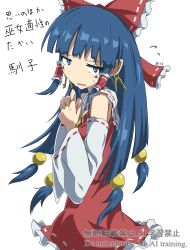 hakurei reimu from touhou