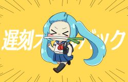 hatsune miku from kyoufuu all back (vocaloid) by nukotun