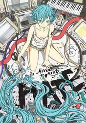 hatsune miku from vocaloid by arakawa (aintnoroom)