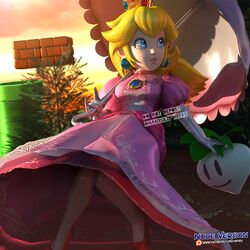 princess peach from super mario bros.