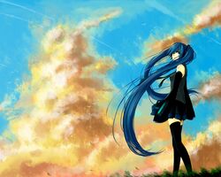 hatsune miku from vocaloid