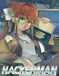 monika (doki doki literature club) from doki doki literature club by girutea