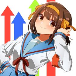 suzumiya haruhi from suzumiya haruhi no yuuutsu