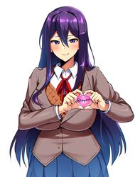 yuri (doki doki literature club) from doki doki literature club