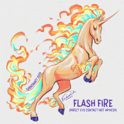 rapidash from pokemon by shadeofshinon