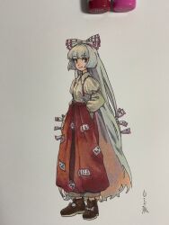 fujiwara no mokou from touhou by shiratama (hockey)
