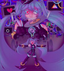 hatsune miku from vocaloid by merelysheepy