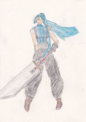 cloud strife from eiyuu densetsu