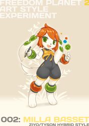 milla basset from freedom planet by tyson tan