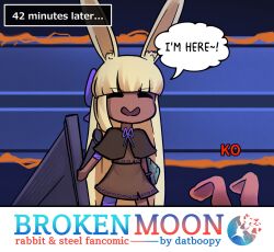 rabbit and steel fan art