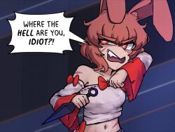 rabbit and steel fan art