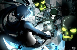 black rock shooter (character) from black rock shooter by xiaoxie