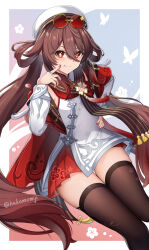hu tao (cherries snow-laden) (genshin impact) from genshin impact by hako momiji