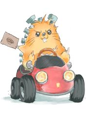 quillbolt hedgehog from yu-gi-oh! by red bean donuts (andnuts)