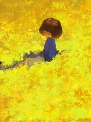 frisk (undertale) from undertale by smolmushroomm