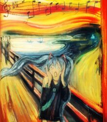 hatsune miku from the scream