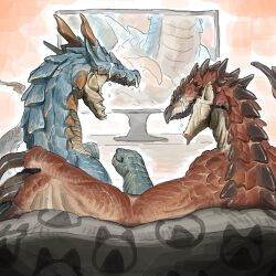 azure rathalos from monster hunter (series)