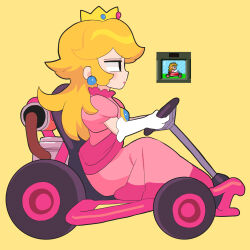 princess peach from mario kart by gashi-gashi