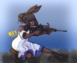 rabbit and steel fan art