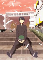 araragi koyomi from bakemonogatari by hedge