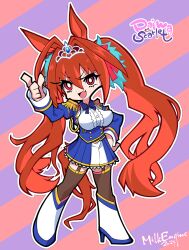 daiwa scarlet (umamusume) from panty & stocking with garterbelt by kyosuke fujiwara