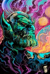 super-skrull from fantastic four by vinartwork