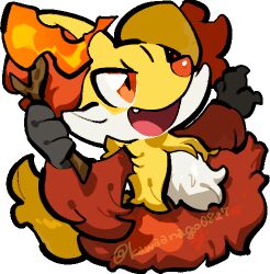 delphox from pokemon by kawaanago