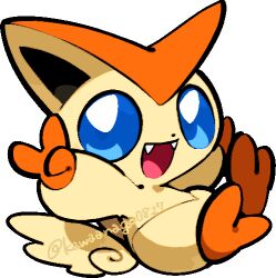 victini from pokemon by kawaanago