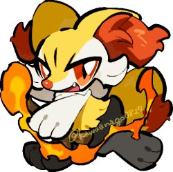 braixen from pokemon by kawaanago