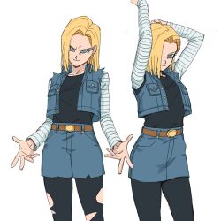 android 18 from dragon ball by genniax
