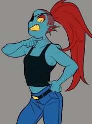 undyne from undertale by bluebertea
