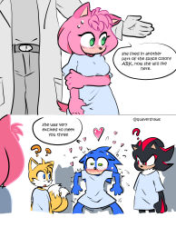 amy rose from sonic (series) by quaverdraws