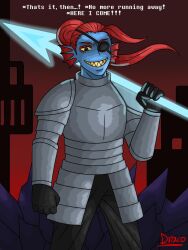undyne from undertale by dracoflare