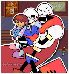 frisk (undertale) from undertale by draculiya