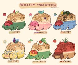 appletun from pokemon by ariamisu
