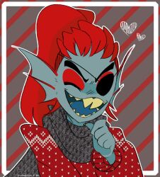 undyne from undertale by strongfish (artist)