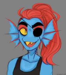 undyne from undertale by strongfish (artist)