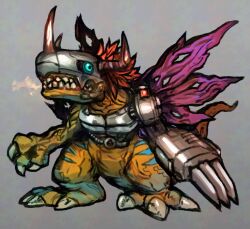metalgreymon from digimon by dakusuta