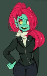 undyne from undertale by strongfish (artist)