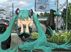 hatsune miku from vocaloid by minahamu