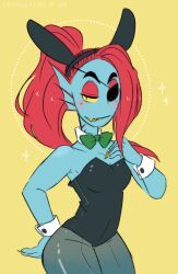 undyne from undertale by strongfish (artist)