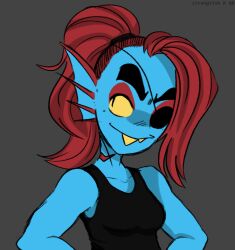 undyne from undertale by strongfish (artist)